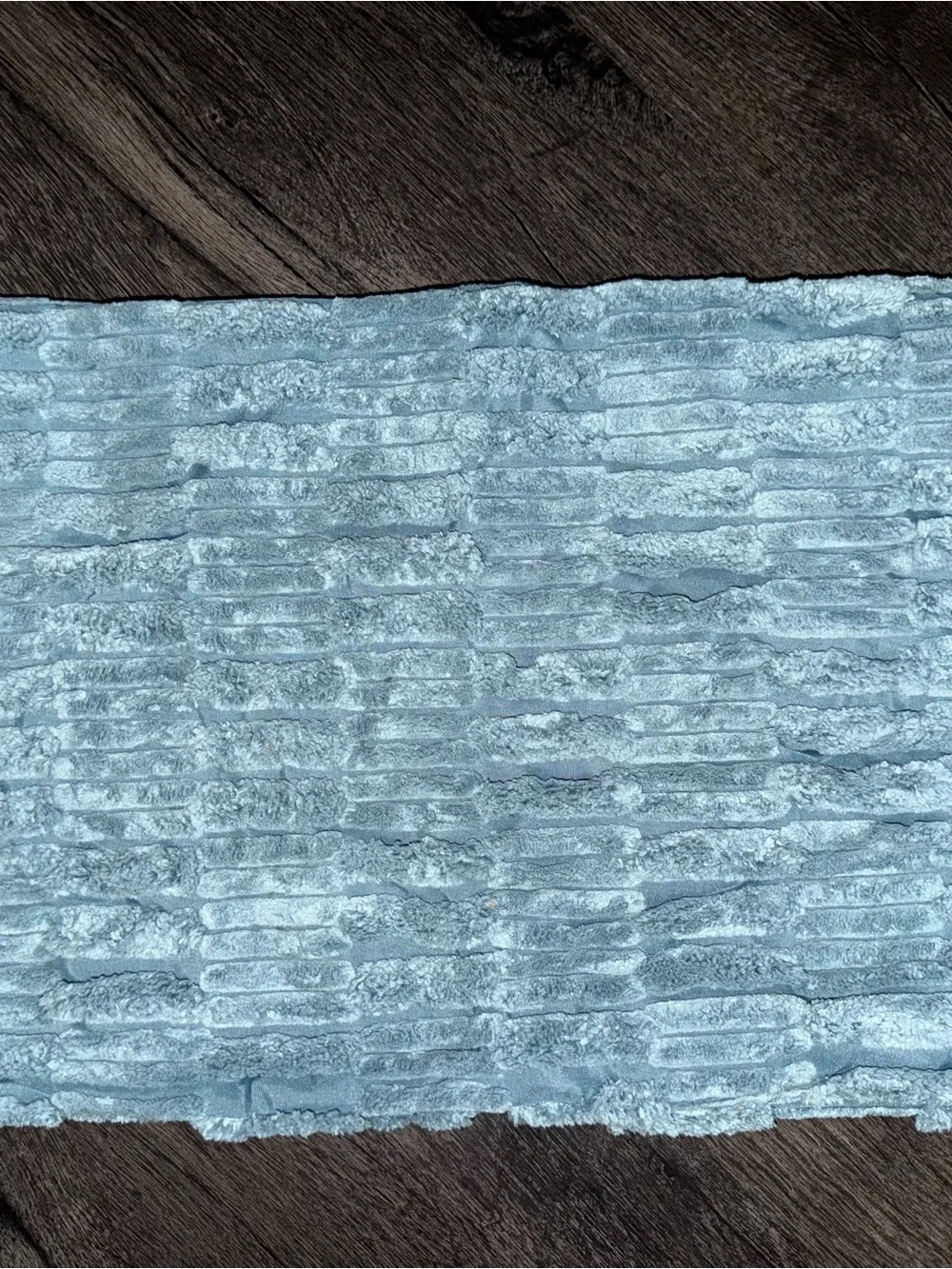 Plush Textured Throw Pillow Cover -  lue Grey